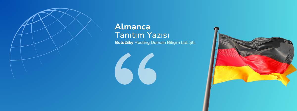 Almanca tanıtım yazısı banner